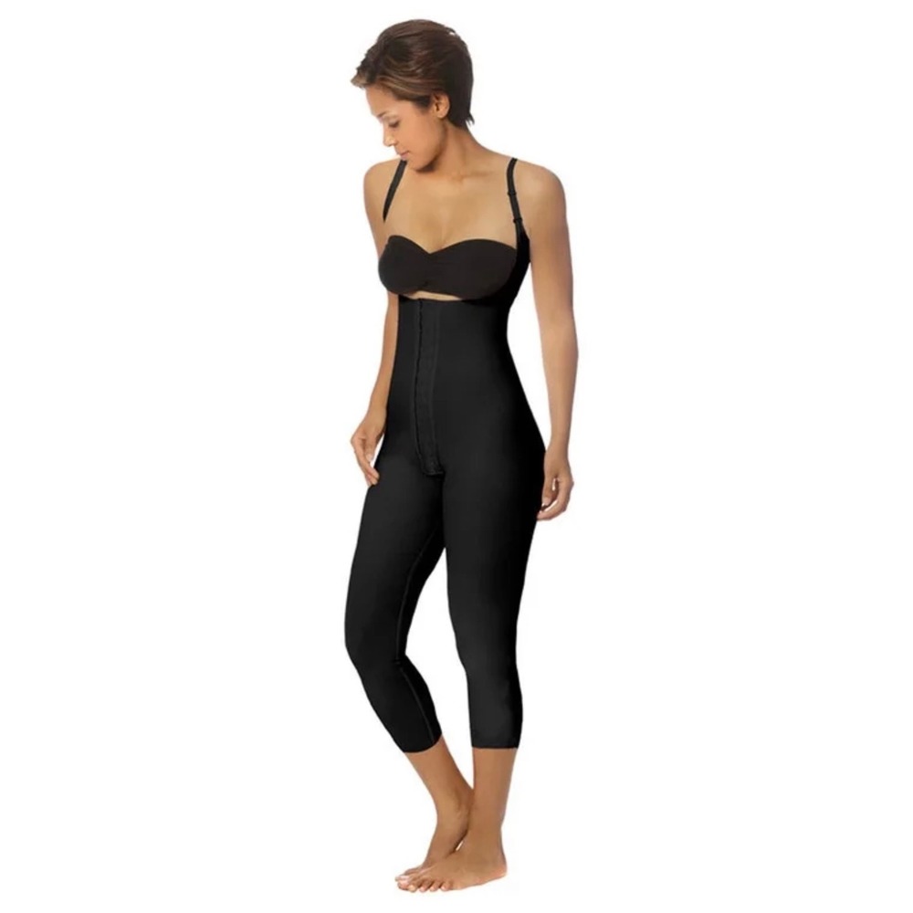 Marena Recovery Girdle High-Back Calf-Length SFBHM NWT Compression XL Black